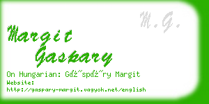 margit gaspary business card